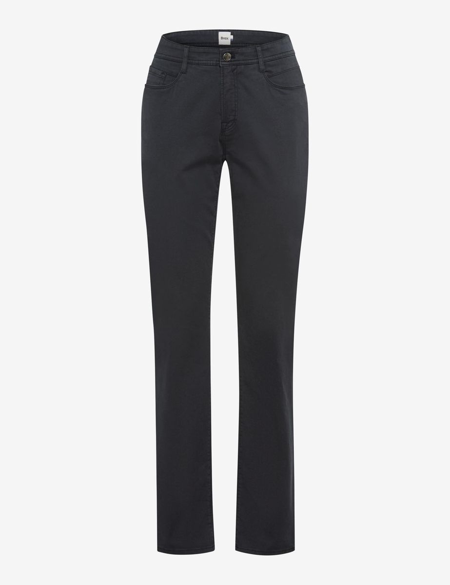 Elegante Satinhose mit geradem Bein
