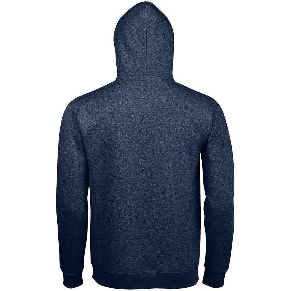 Klassischer Melierter Fleece-Kapuzenpullover