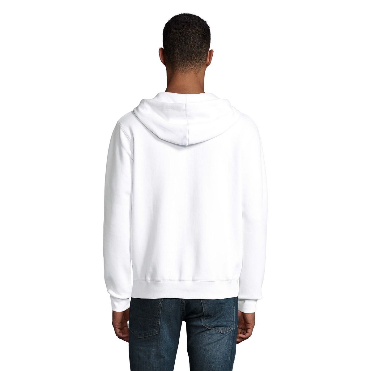 Fleece-Kapuzenjacke mit Reißverschluss