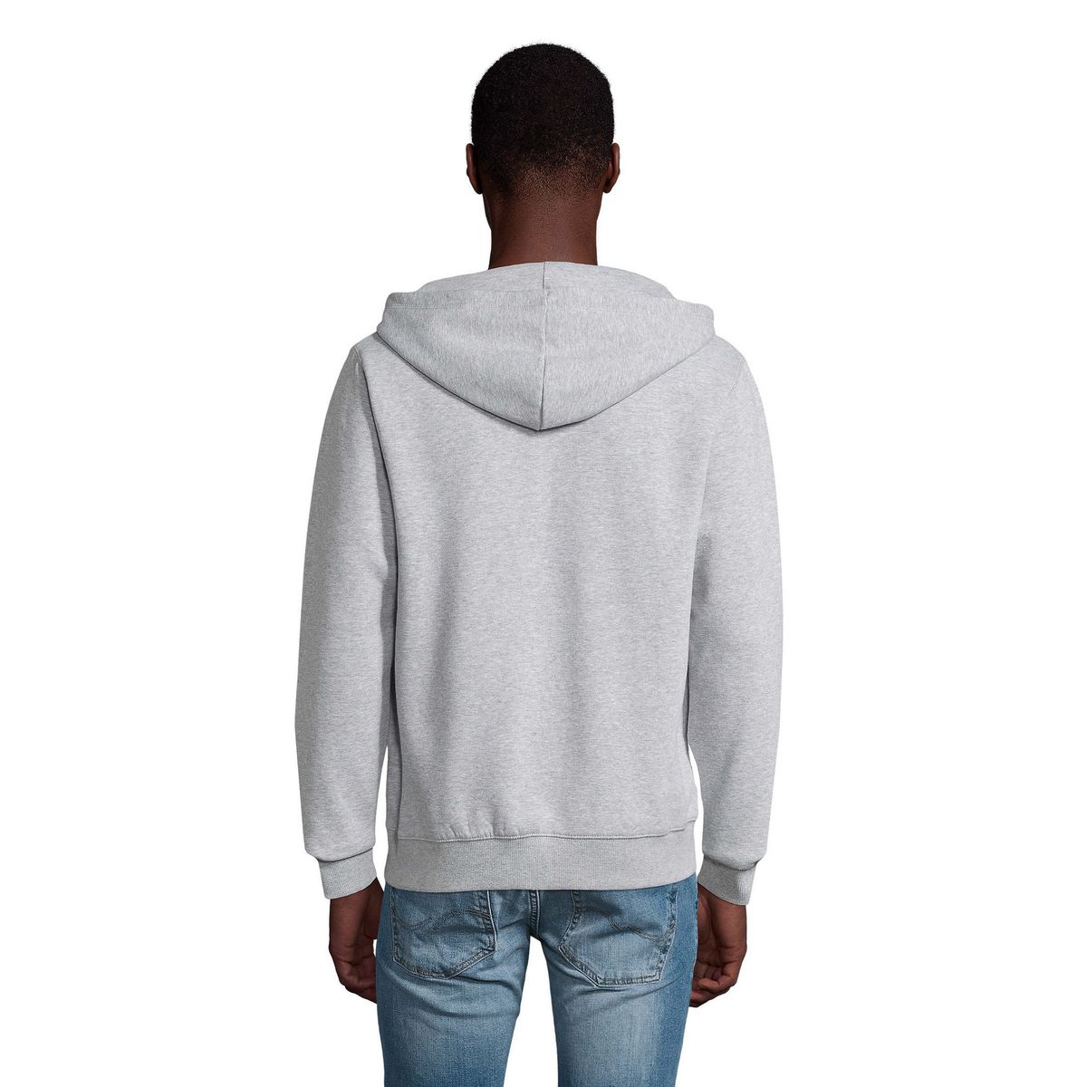 Klassischer Kapuzenpullover mit Reißverschluss