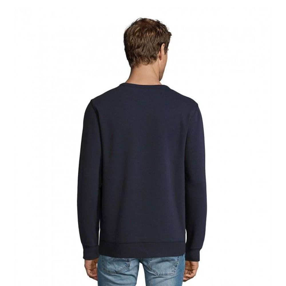 Klassisches Fleece-Sweatshirt mit Rundhalsausschnitt