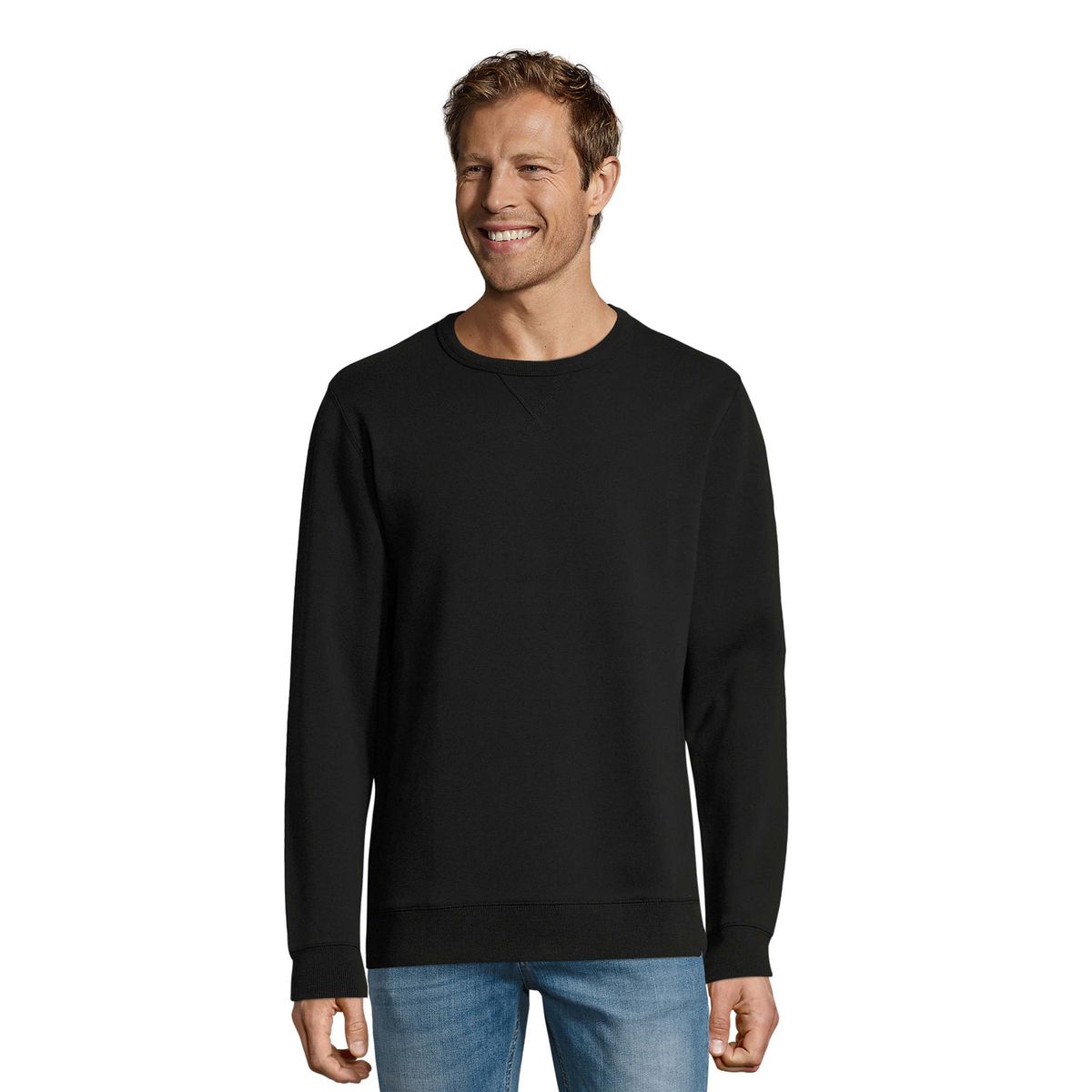 Klassisches Sweatshirt mit Rundhalsausschnitt