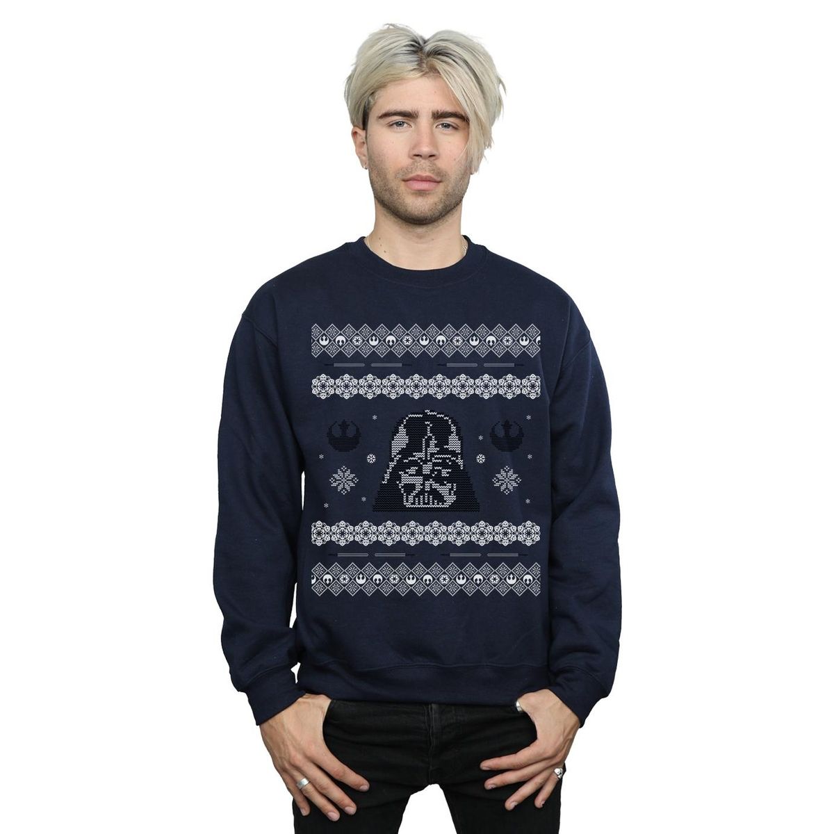 Darth Vader Sweatshirt im Norwegermuster
