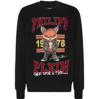 College-Sweatshirt mit Fuchsgrafik