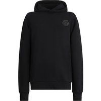 Iconic Fleece-Hoodie mit hexagonalem Logo