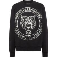Sweatshirt mit geometrischem Tiger-Print