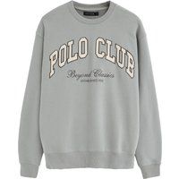 Loose Fit Sweatshirt mit Logo-Stickerei
