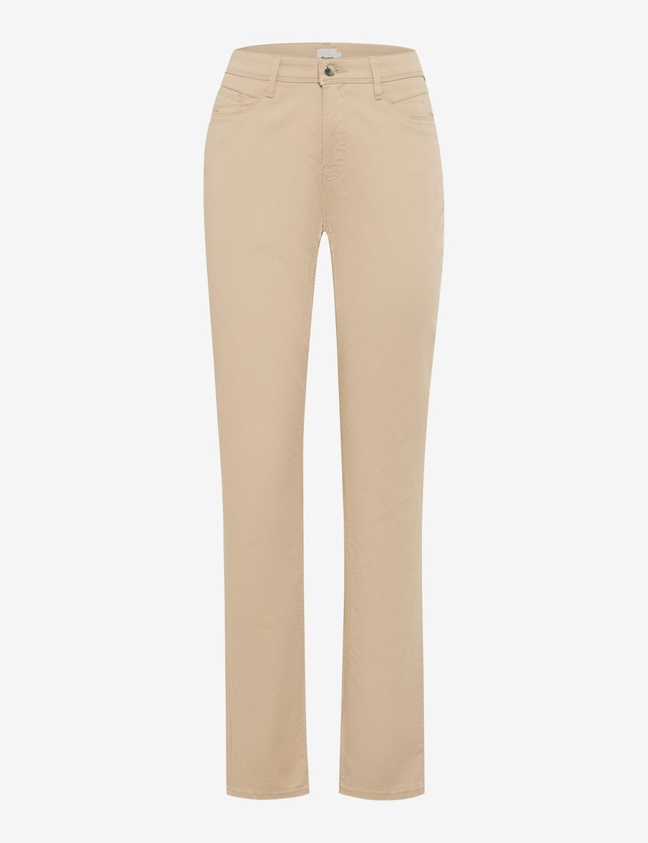 Gerade Bein Five-Pocket Satin Jeans