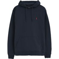 Klassischer Baumwoll-Kapuzenpullover mit Stickerei