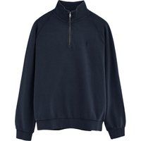 Sweatshirt mit Zip-Kragen und Stickerei