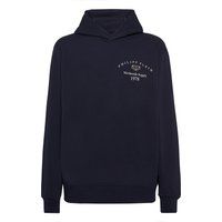 Minimalistischer Kapuzenpullover mit Bestickung