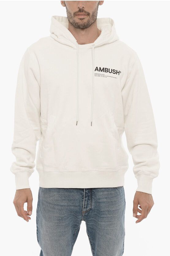 Hoodie mit Logo-Druck und Kordelzug