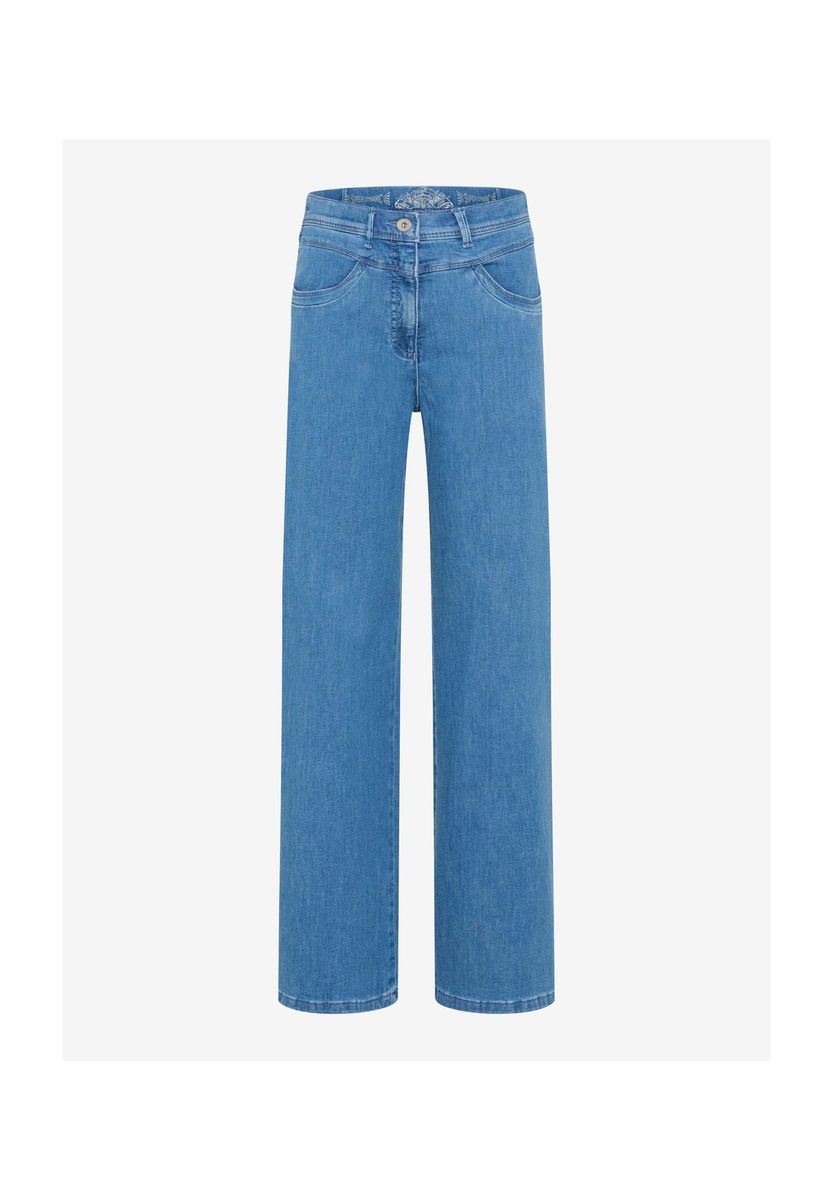 Weites Bein High-Rise Jeanshose