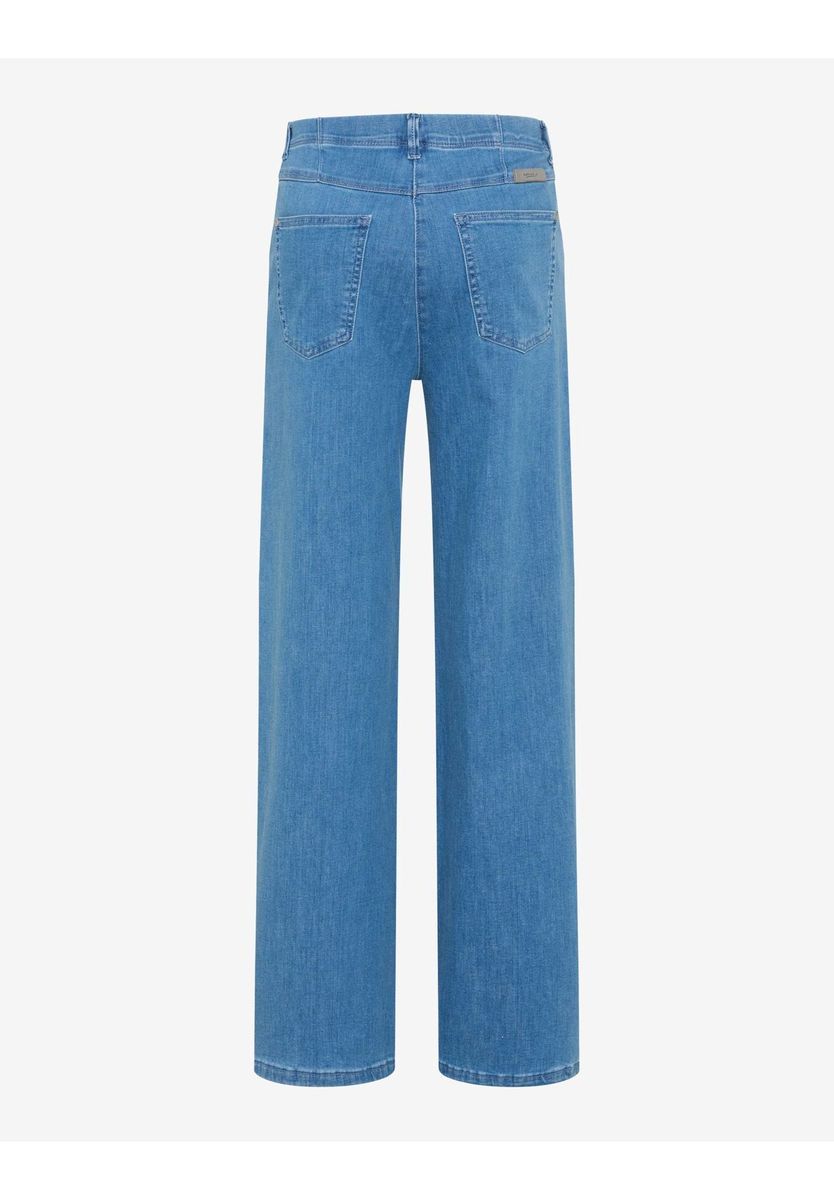 Weites Bein High-Rise Jeanshose