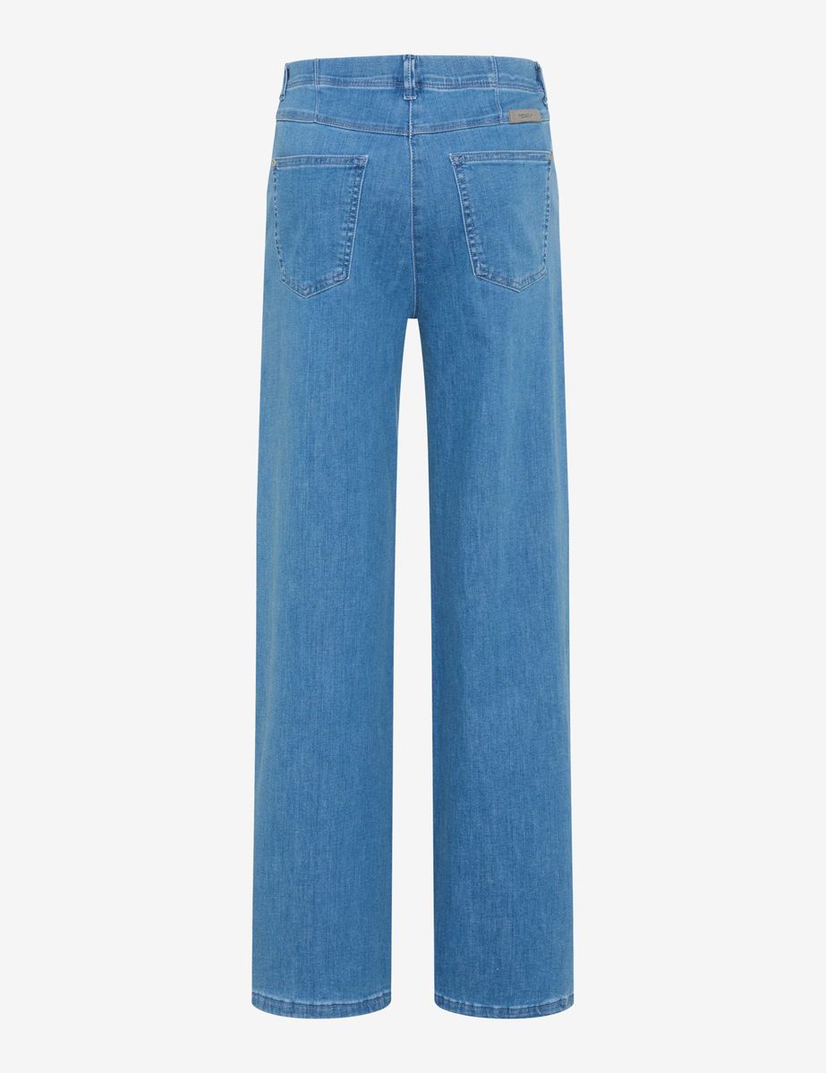 Weites Bein High-Rise Jeanshose