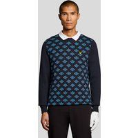 Klassischer Golfpullover mit Rautenmuster