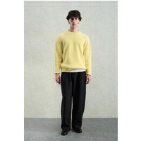 Grober Rippstrick-Pullover aus Baumwolle