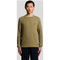 Strukturierter Baumwoll-Leinen-Strickpullover
