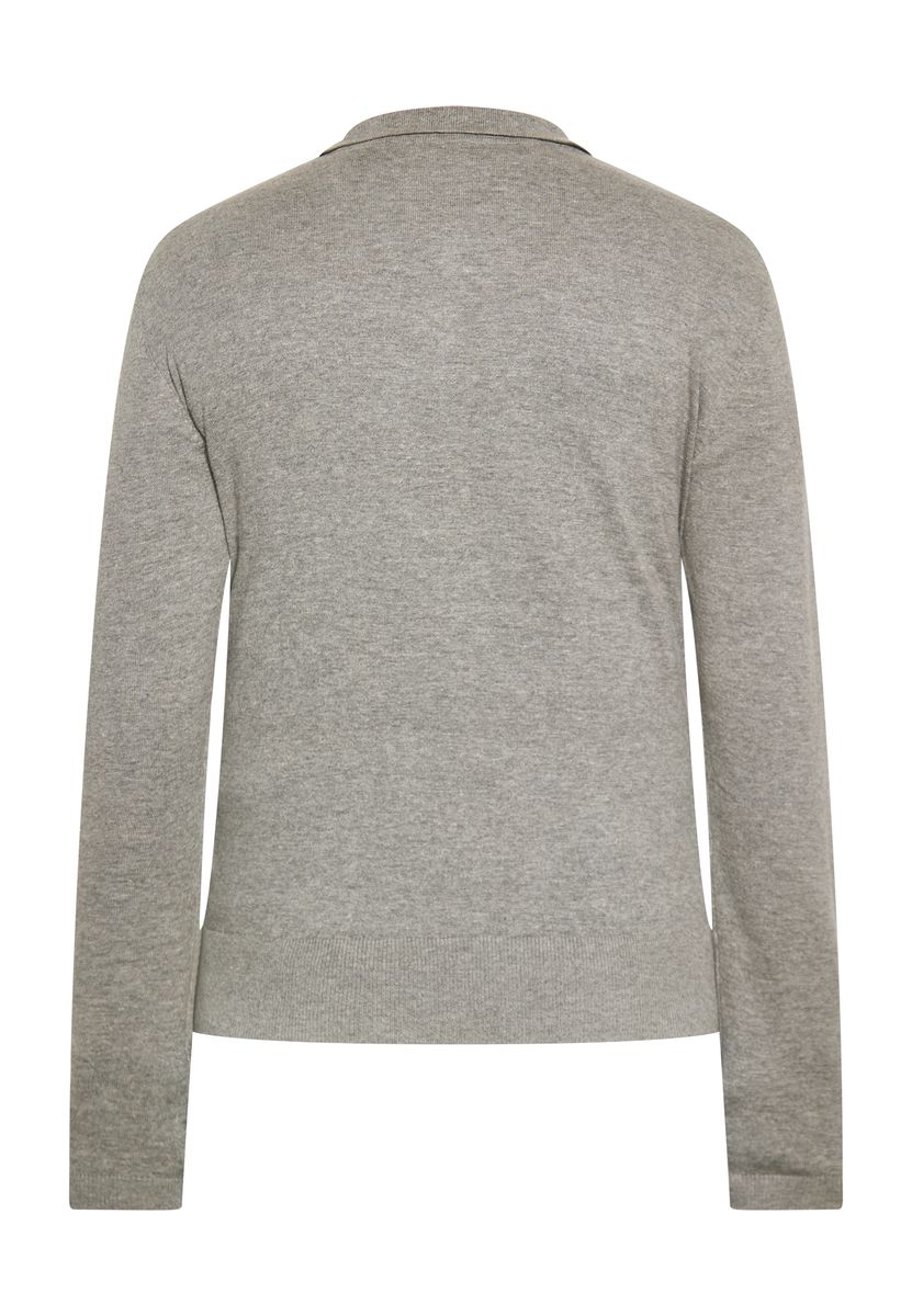Klassischer langärmliger Polopullover