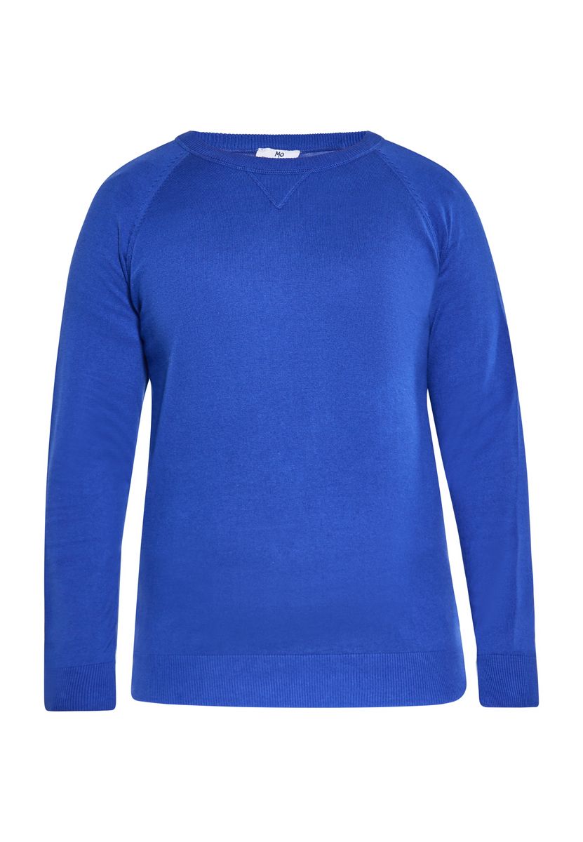 Klassischer Strickpullover mit Rundhalsausschnitt