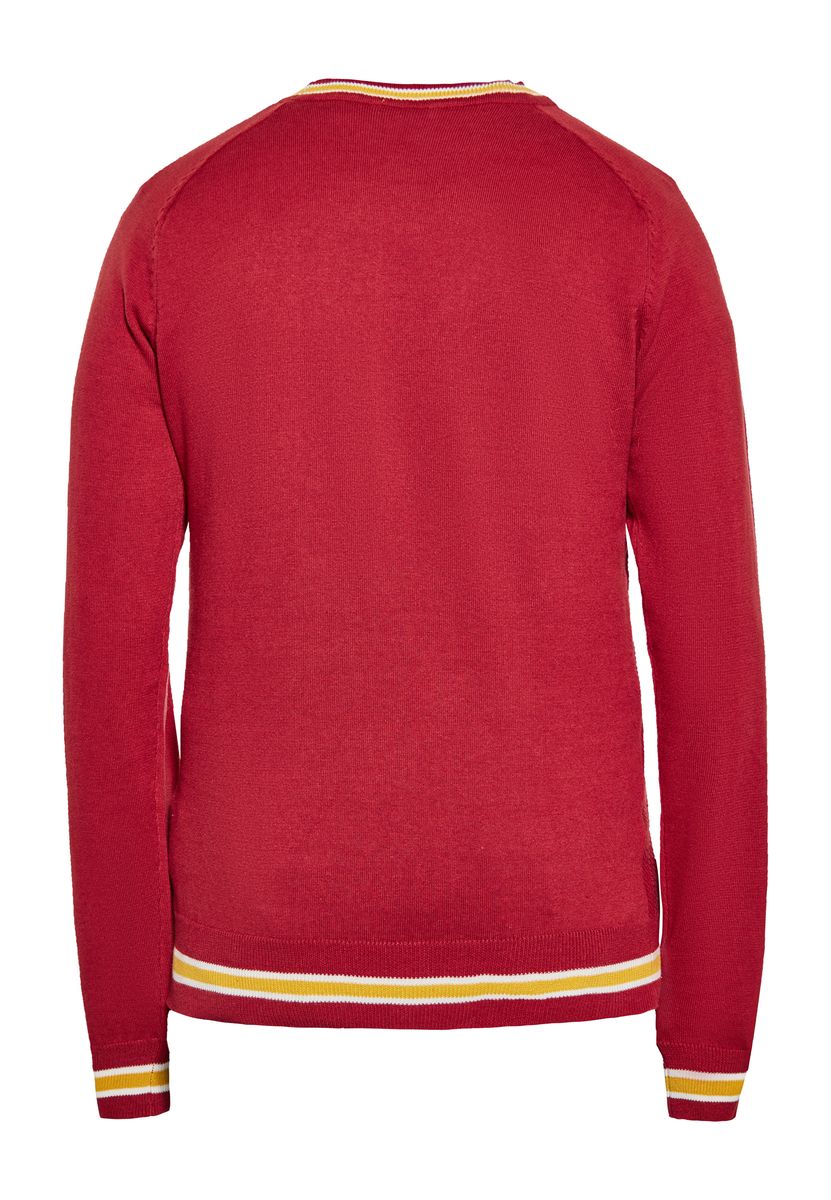 Strukturierter Rundhals-Strickpullover