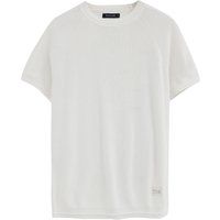 Kurzarm-Pullover in englischem Strick