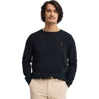 Klassischer Baumwollpullover mit Rundhalsausschnitt