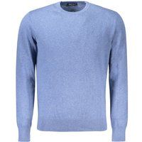Feinstrick-Baumwollpullover mit Rundhalsausschnitt