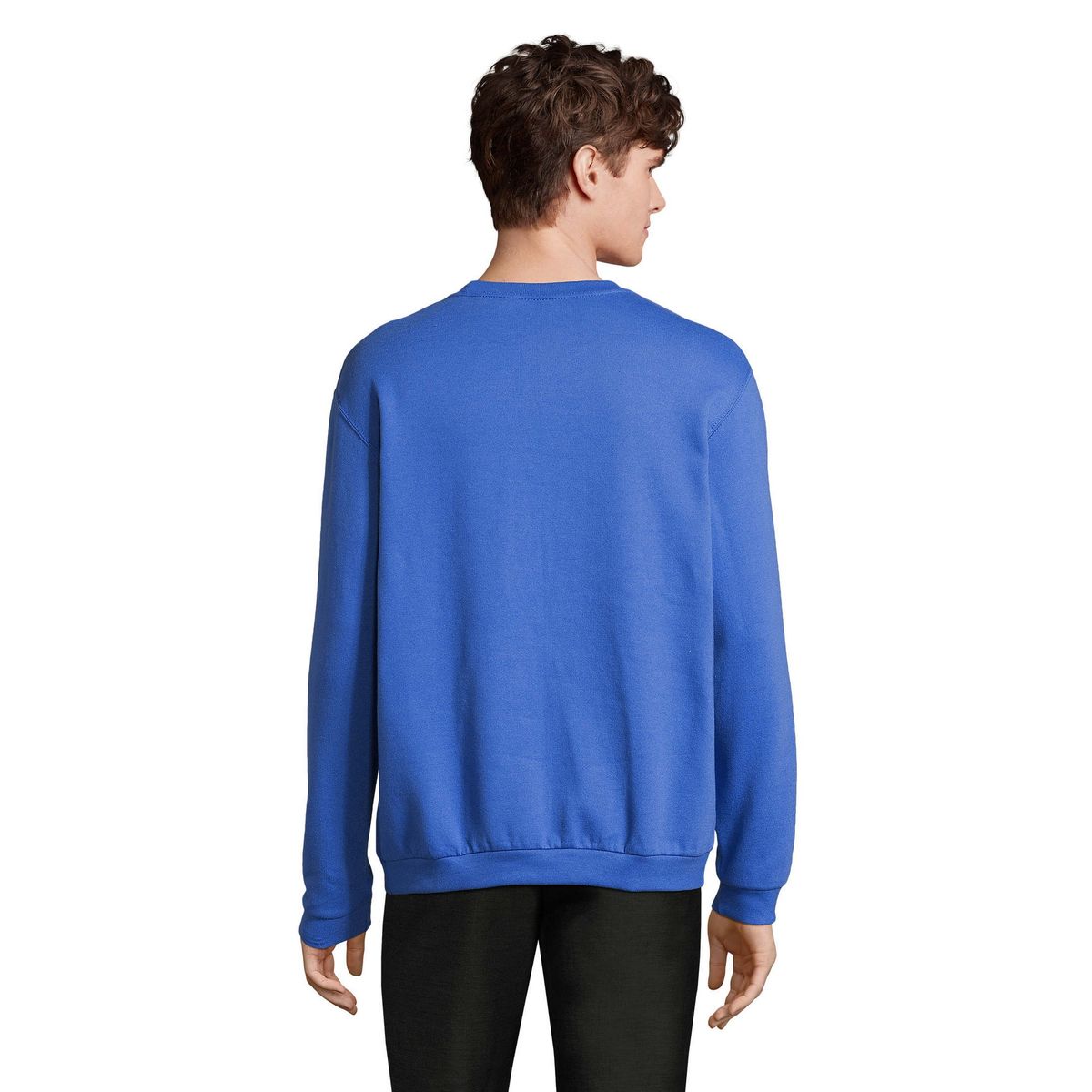 Klassisches Baumwollmix-Sweatshirt mit Rundhalsausschnitt