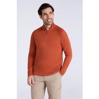 Strukturierter Performance-Midlayer mit Halbreißverschluss