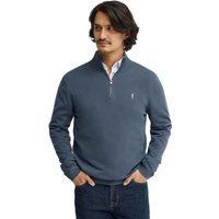Strickpullover mit halbem Reißverschluss