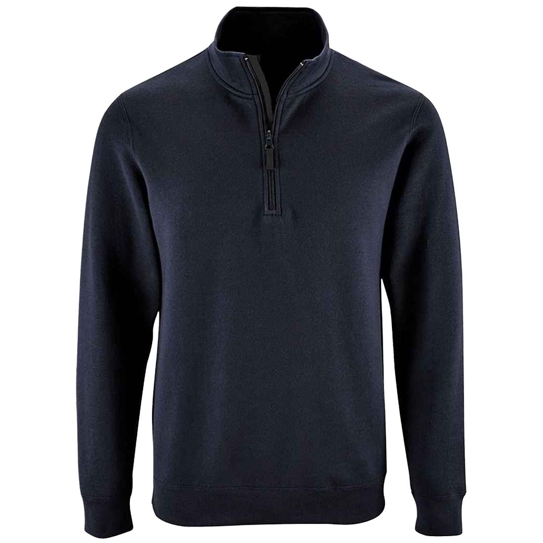 Stehkragen-Pullover mit Viertelreißverschluss