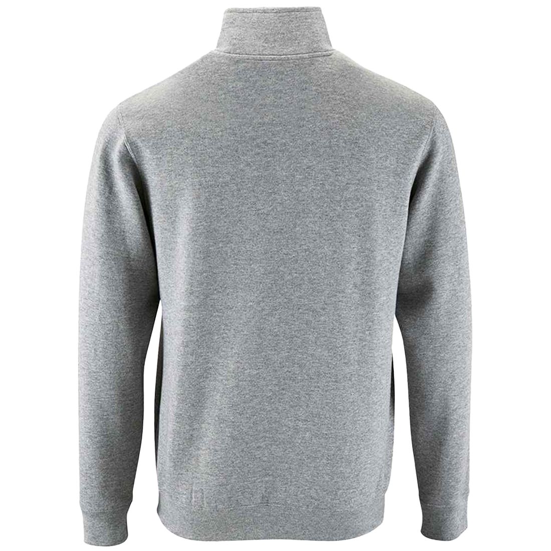 Baumwollmix-Pullover mit halbem Reißverschluss