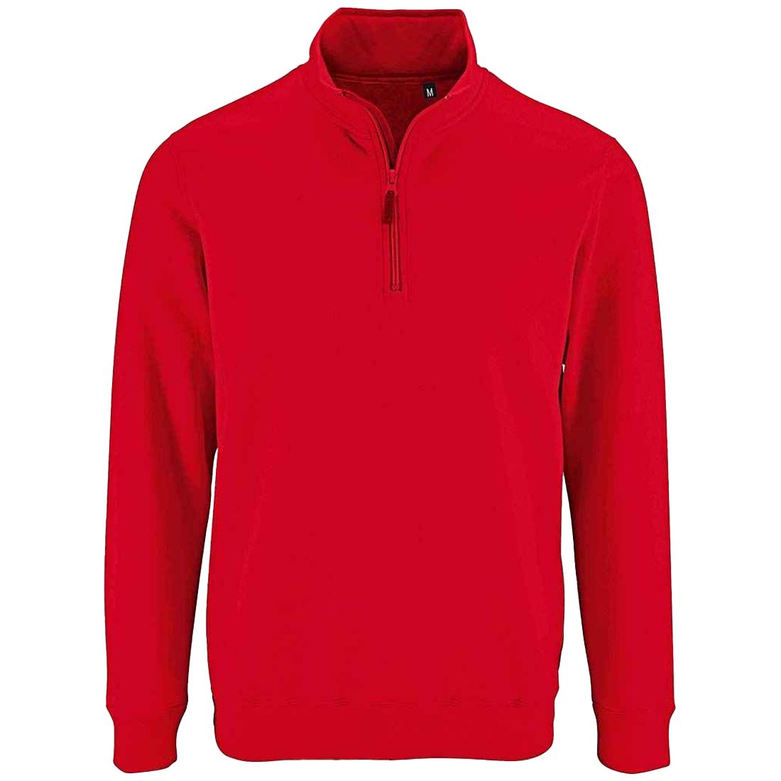 Klassisches Sweatshirt mit Viertel-Reißverschluss