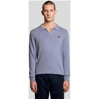 Klassischer langärmliger Strick-Polo