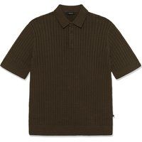 Strukturierter Kurzarm-Strick-Polo