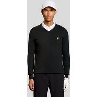 V-Ausschnitt Pullover aus Baumwoll-Merino-Mix