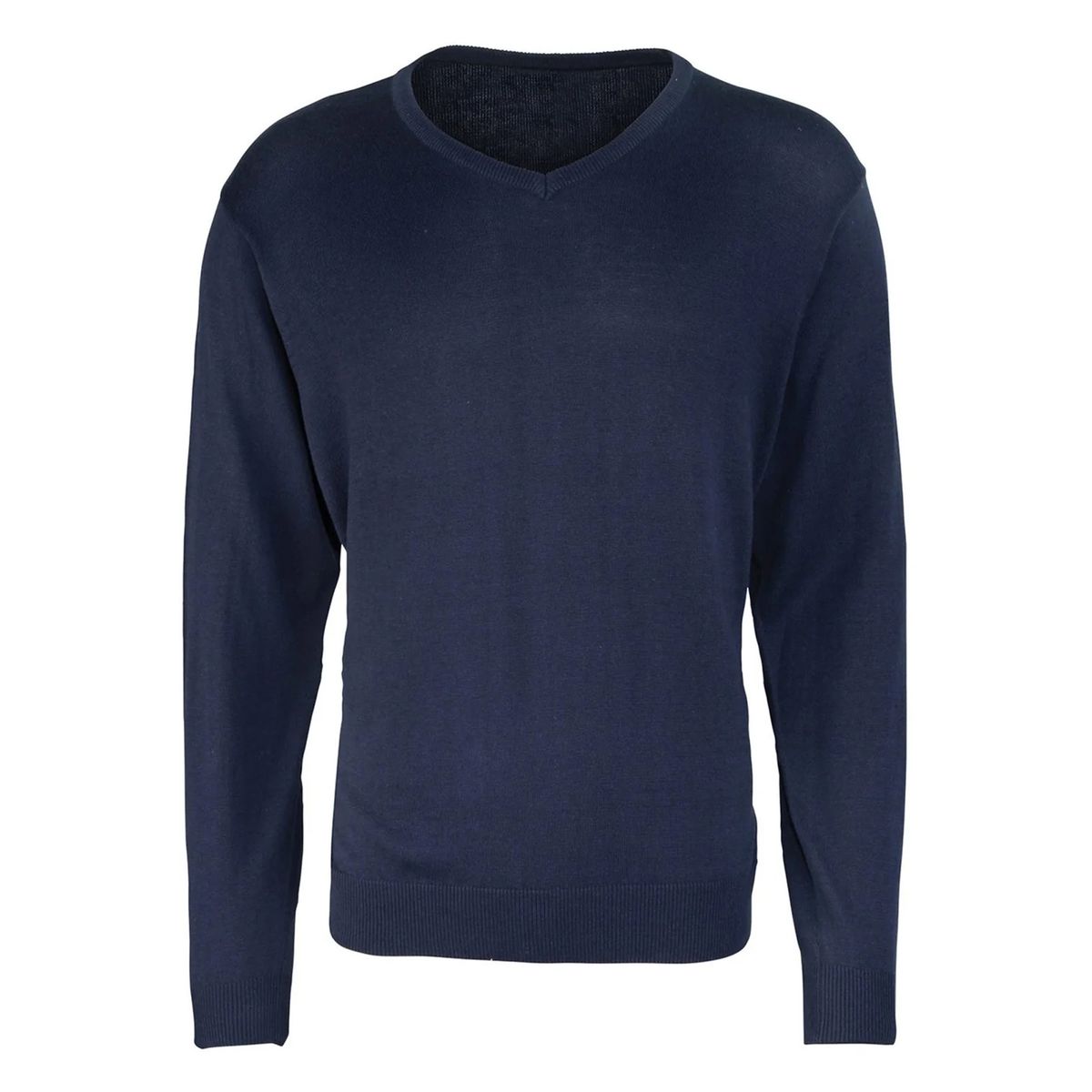 Klassischer V-Ausschnitt Strickpullover