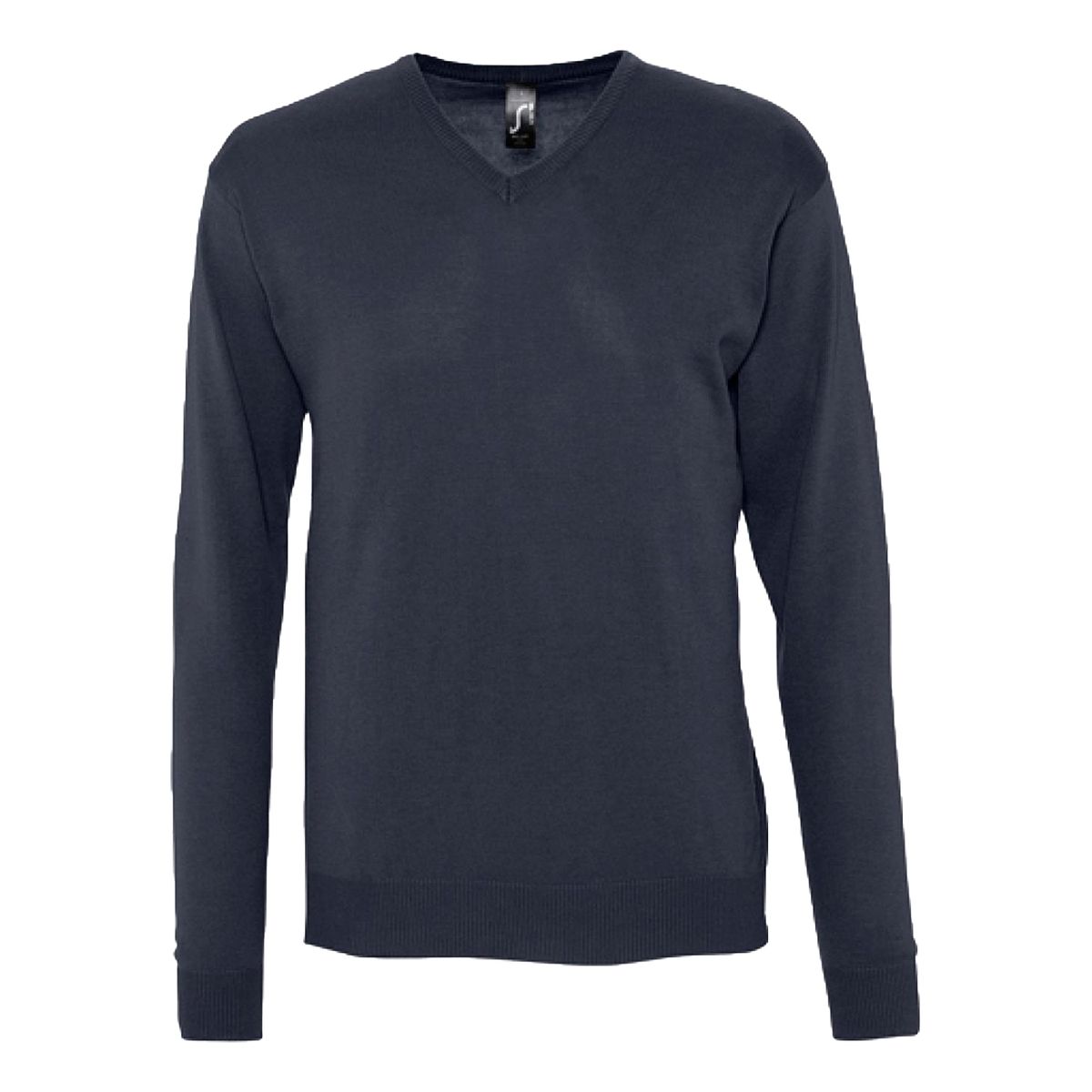 Klassischer Strickpullover mit V-Ausschnitt