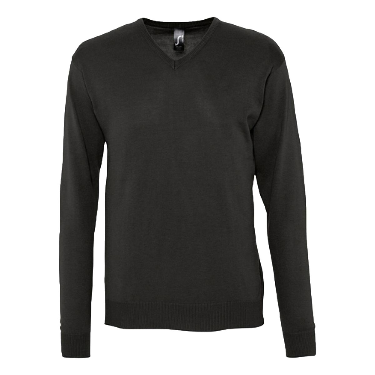 Klassischer Jersey-Pullover mit V-Ausschnitt