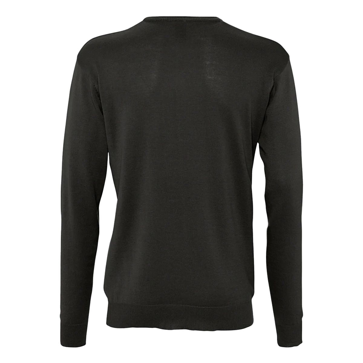 Klassischer Jersey-Pullover mit V-Ausschnitt