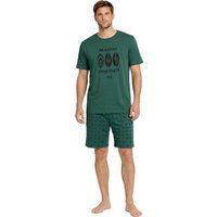 Bedrucktes Baumwoll-Pyjama-Set