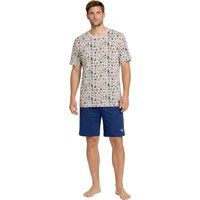 Kurzärmeliges Pyjama-Set mit Nautik-Print