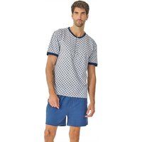 Kurzes Schlafanzug-Set mit Henley-Ausschnitt