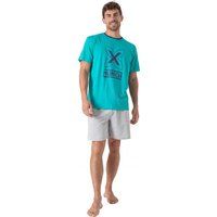 Baumwoll-Pyjama-Set mit Grafikprint