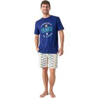 Sportliches Pyjama-Set mit Grafikdruck