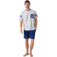 Kurzärmeliges Pyjama-Set aus Baumwoll-Modal