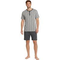 Baumwoll-Henley-Set mit geometrischem Muster