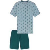Kurzpyjama mit Ananas-Print