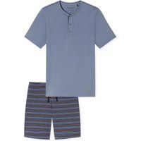 Kurzärmeliges Henley-Pyjama-Set